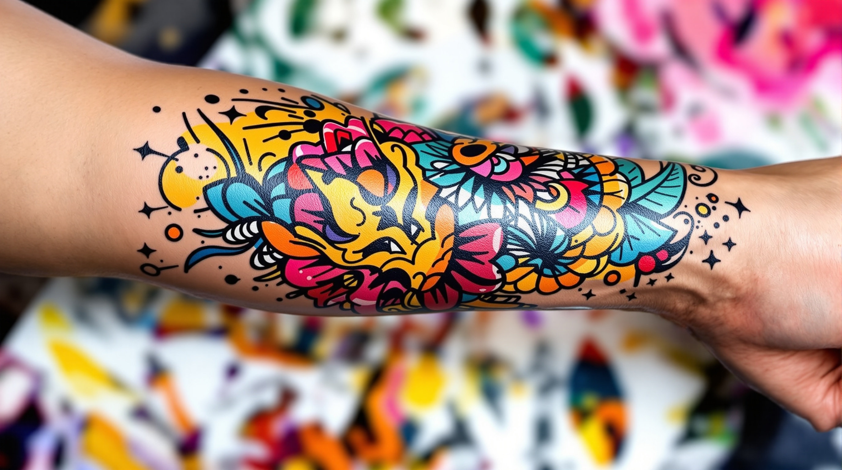 Tatouage couleur tendances